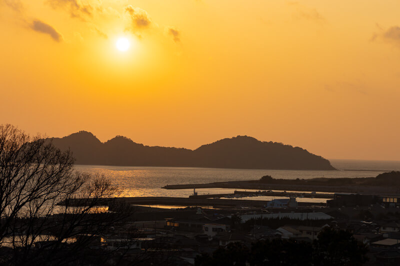 EOS R6 レビューブログ | 冠山総合公園から瀬戸内海の夕景