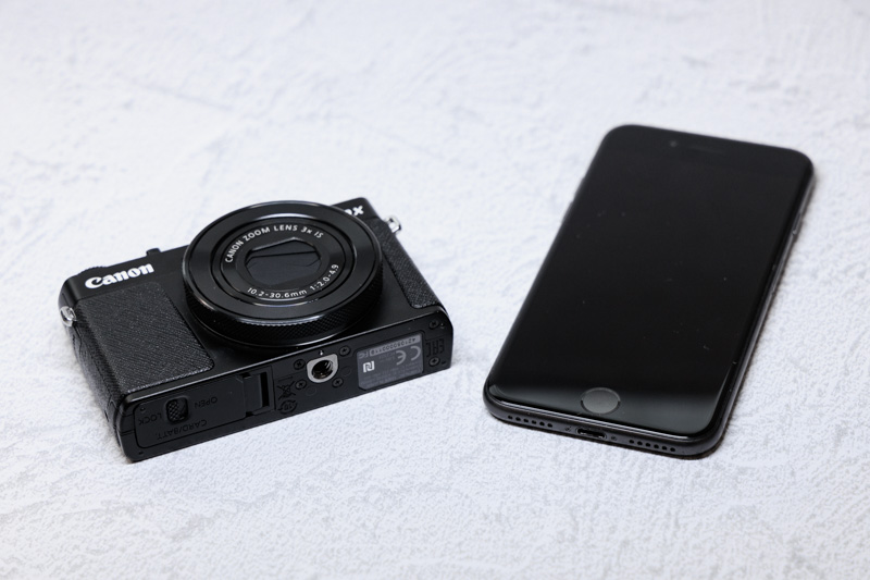 Powershot G9 X Mark II と iPhone8